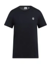 Burberry Man T-shirt Midnight Blue Size L Cotton, Elastane In Blue
