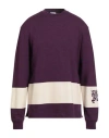 Burberry Purple Ekd Stripe Long Sleeve T-shirt