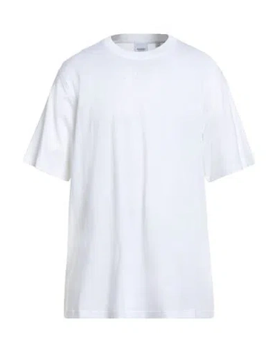 Burberry Man T-shirt White Size L Cotton