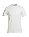 Burberry Man T-shirt White Size L Cotton, Elastane In Neutral