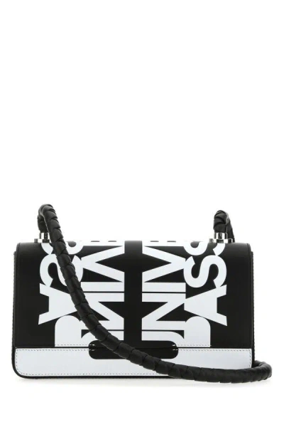 Burberry Two-tone Leather Crossbody Bag In Multicolor