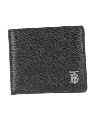 Burberry Man Wallet Black Size - Calfskin