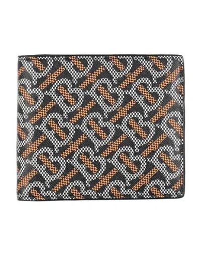 Burberry Man Wallet Black Size - Leather