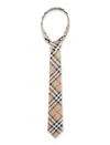 Burberry Manston Slik Tie In Beige