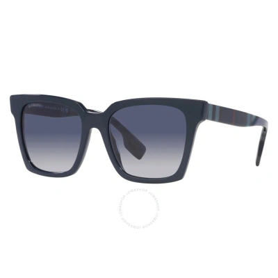 Burberry Maple Blue Gradient Square Ladies Sunglasses Be4335 39884l 53