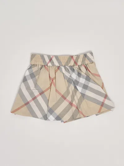 Burberry Babies' Marcy Chk Shorts Shorts In Check Beige