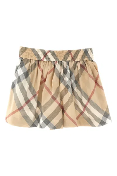 Burberry Kids'  'marcy' Shorts In Neutral