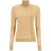 Burberry Marena Turtleneck Pullover Sweater In Yellow