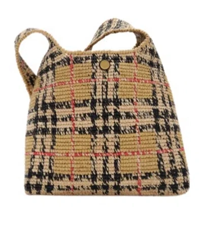 BURBERRY BURBERRY MARGATE CHECKED SHOULDER BAG