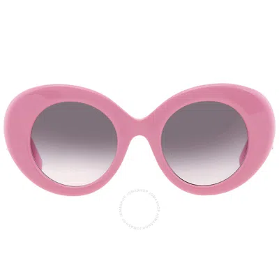 Burberry Margot Rose Gradient Gray Round Ladies Sunglasses Be4370u 40295m 49