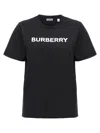 Burberry Black T-shirt With Bold Logo Design