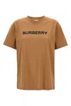 Burberry Beige T-shirt With Logo Print On Front In Cotton Woman