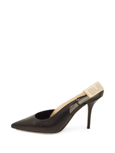 Pre-owned Burberry Maria Heeled Pumps In Black