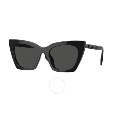 Burberry Marianne Dark Grey Cat Eye Ladies Sunglasses Be4372u 300187 52 In Black
