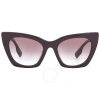 Burberry Marianne Violet Gradient Butterfly Ladies Sunglasses Be4372u 39798h 52 In Violet