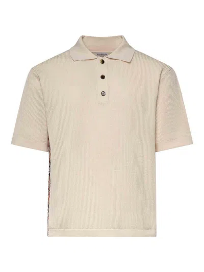 Burberry Marlow Cotton Polo In Nude