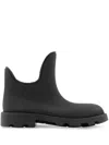 Burberry Man Ankle Boots Black Size 9 Plastic In Black