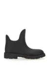 Burberry Man Ankle Boots Black Size 9 Plastic In Black