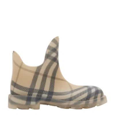 BURBERRY BURBERRY MARSH LOW CHECKED BOOTS