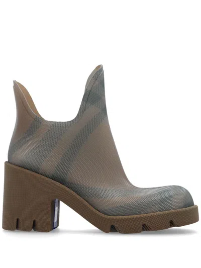 Burberry Marsh Checked Rubber Boots