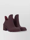 Burberry 70mm Round-toe Slip-on Boots In Multi