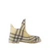 Burberry Marsh Low Ankle Boots In Yellow