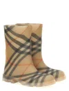 Burberry Little Kids Beige Check Rubber Marsh Boots In Beige