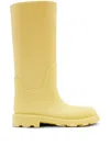 Burberry Rubber Boots In Yellow