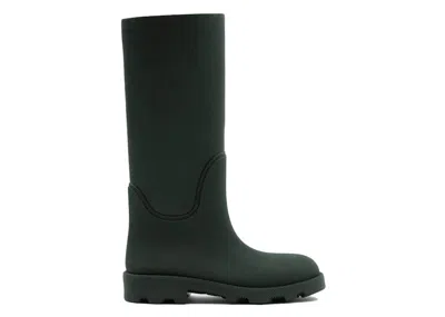 Pre-owned Burberry Marsh Rain High Boots (women's) Sneakers In Green