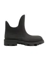 Burberry Marsh Round-toe Slip-on Ankle Boots In Black