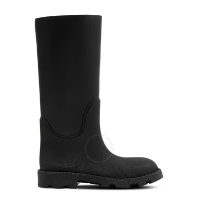 Burberry Marsh Rubber High Boots In Black