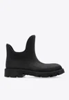 Burberry Man Ankle Boots Black Size 9 Plastic In Black