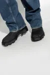Burberry Man Ankle Boots Black Size 9 Plastic In Black