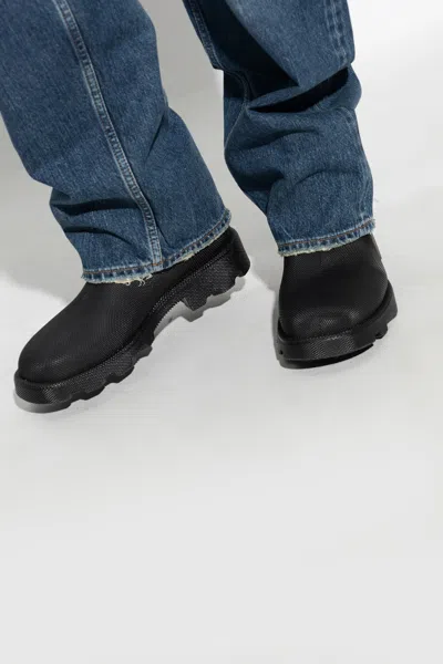 Burberry ‘marsh' Short Rain Boots In Black