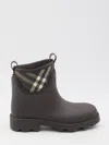 Burberry Ankle Boots Featuring Check Pattern In Brown