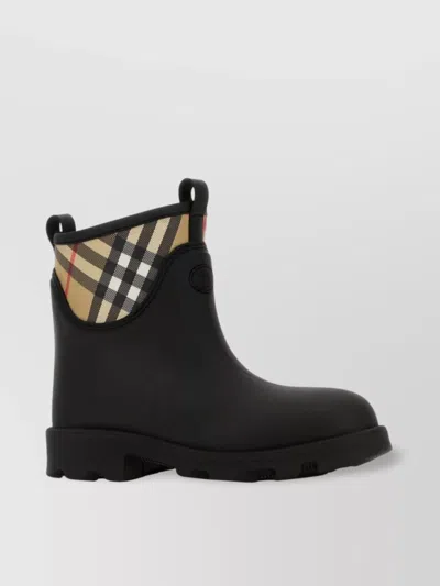 BURBERRY MARSH STAMP ANKLE BOOTS IN RUBBER