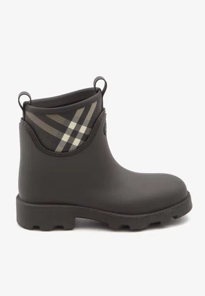 BURBERRY MARSH STAMP ANKLE RAIN BOOTS