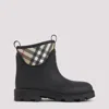Burberry Women Marsh Stamp Rubber Ankle Boots In Black
