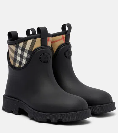 Burberry Women Marsh Stamp Rubber Ankle Boots In Multi