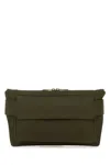 Burberry Army Green Canvas Trench Belt Bag In Green