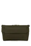 Burberry Army Green Canvas Trench Belt Bag In Military