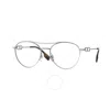 Burberry Martha Clear Blue Light Filter Oval Ladies Eyeglasses Be1354 1005 53 In Multi