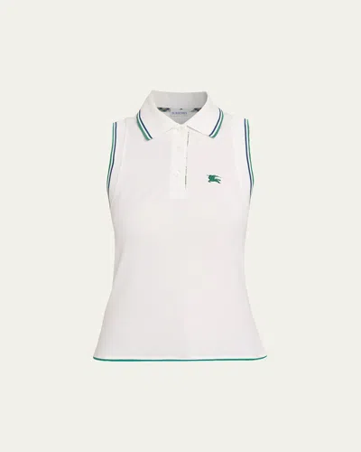 Burberry Martina Pleated Mini Tennis Dress In White