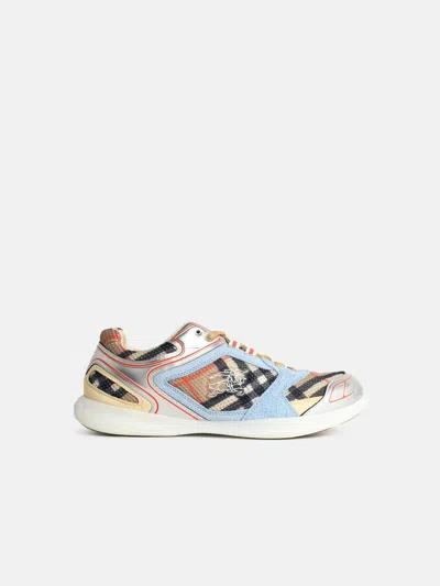 Burberry 'matrix' Multicolor Leather Blend Sneakers
