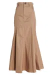 Burberry Button-closure Maxi Skirt With Flattering Silhouette