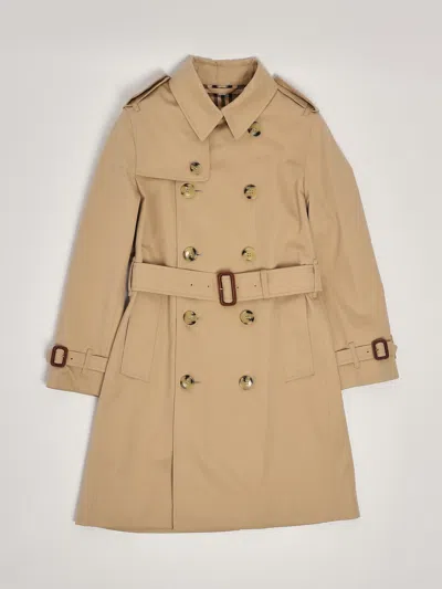 Burberry Kids' Mayfair Trench Coat In Neutral