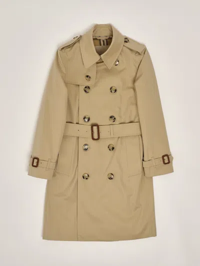 Burberry Kids' Mayfair Trench Jacket In Brown