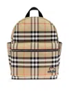 Burberry Check Backpack In Neutral