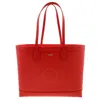 Burberry Md London Nova Check Tote Bag Red Medium