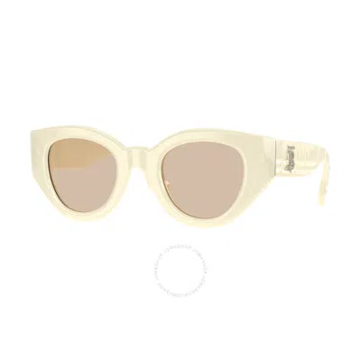 Burberry Meadow Light Brown Cat Eye Ladies Sunglasses Be4390f 406793 47